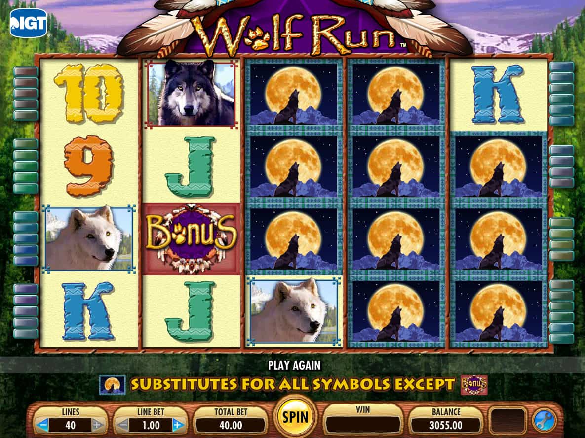 Play free online slot machines wolf run