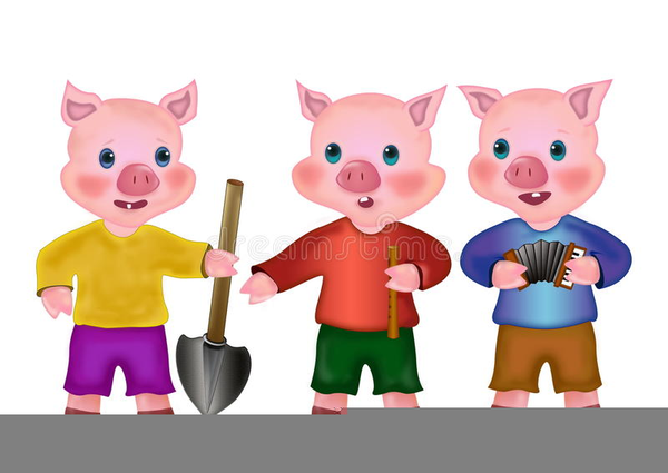 Three Little Pigs Poker Face